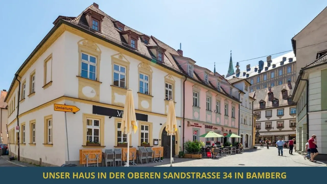 Apartment Sandapart34 - 4 Tolle Fewos Von 1-9 Pers Mitten In Der Altstadt Bamberg